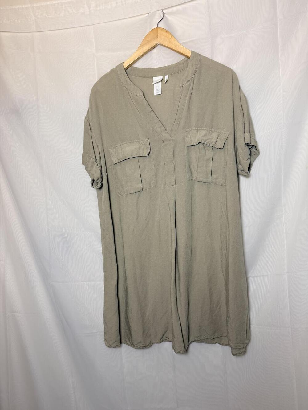 H&M Linen Blend Shift Dress - Picture 2 of 6